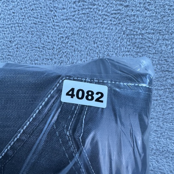 Vintage Jinzu Shorts Jorts Mens 36‎ Black Denim Baggy Embroidered Skate Y2K Fade - Picture 12 of 12